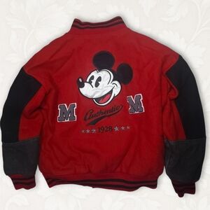 Vintage Mickey Mouse Varsity Jacket — M/L